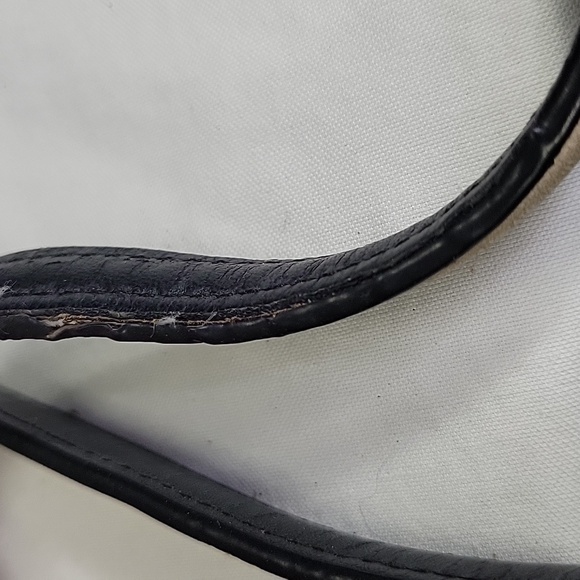 Coach Exotic Lexy Snake Black Pebble Leather Shoulder Bag F57505 - Picture 6 of 13